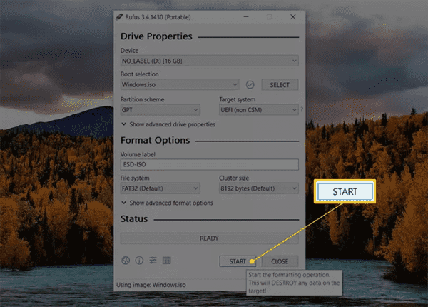 Convert iSO to bootable USB