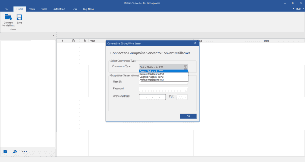 Convertir GroupWise en PST