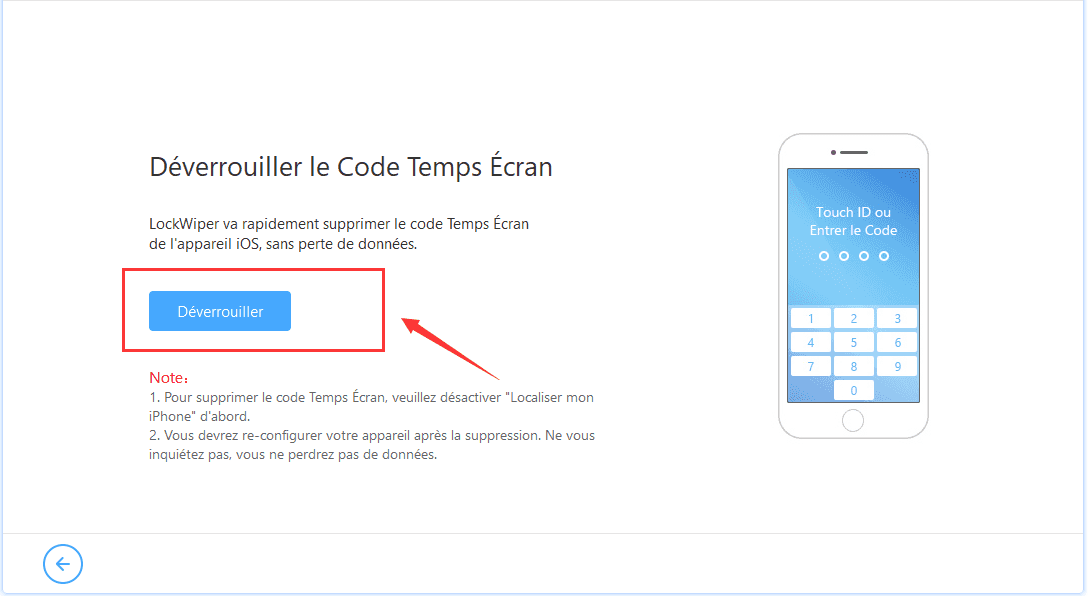 code temps ecran iphone