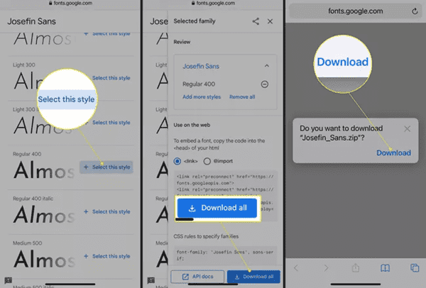 Télécharger Polices sur iPhone