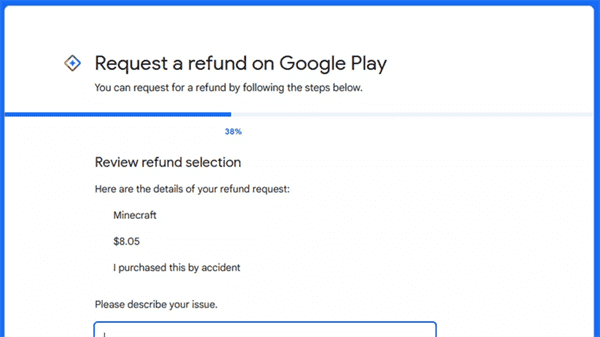 Demander Remboursement Google Play