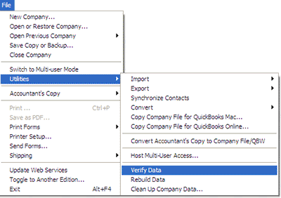 Réparer les fichiers QuickBooks Corrompus