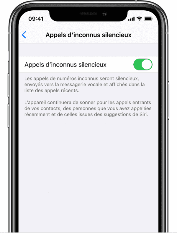 Bloquer Un Appel Inconnu sur iPhone