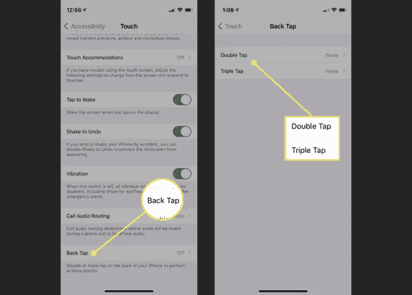 Comment utiliser le Back Tap sur iPhone