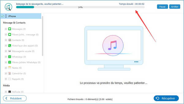 Extraire les données d'une sauvegarde d'iTunes