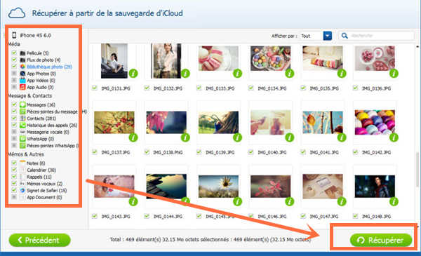 comment recuperer les photos sur icloud