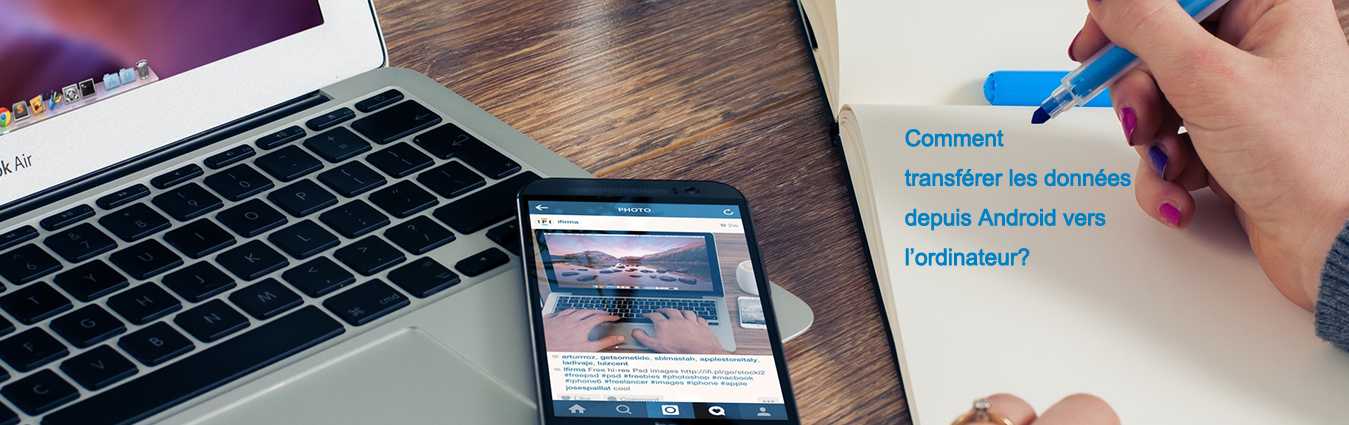 exporter données android vers pc
