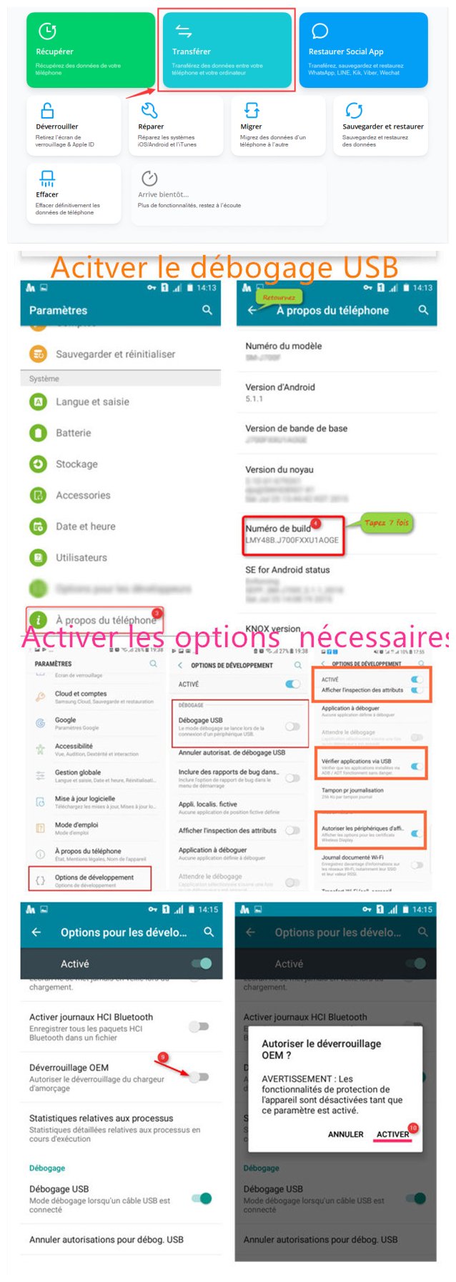 transférer fichier android vers pc