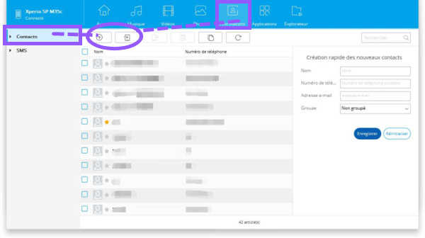 copier sms lg sur pc