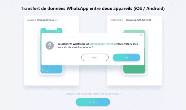 copier whatsapp iphone sur samsung