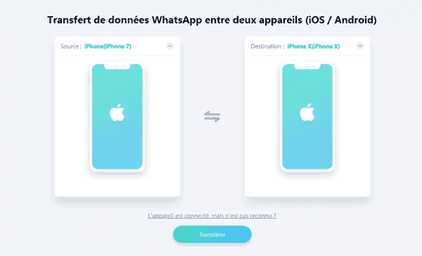 exporter whatsapp iphone vers iphone